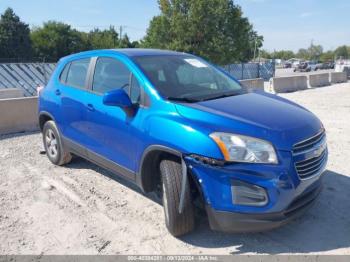  Salvage Chevrolet Trax