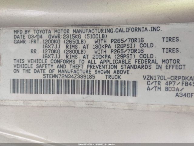 Toyota Tacoma Base V6 Image 19