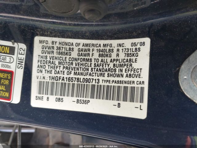 Honda Civic Lx Image 8