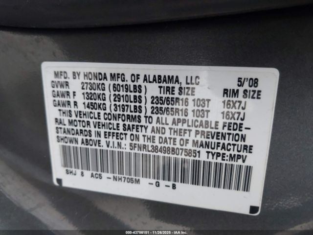 Honda Odyssey Ex Image 9