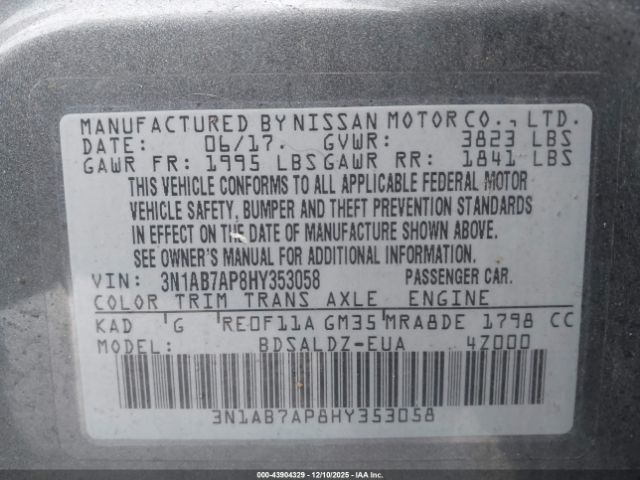 Nissan Sentra Sv Image 17