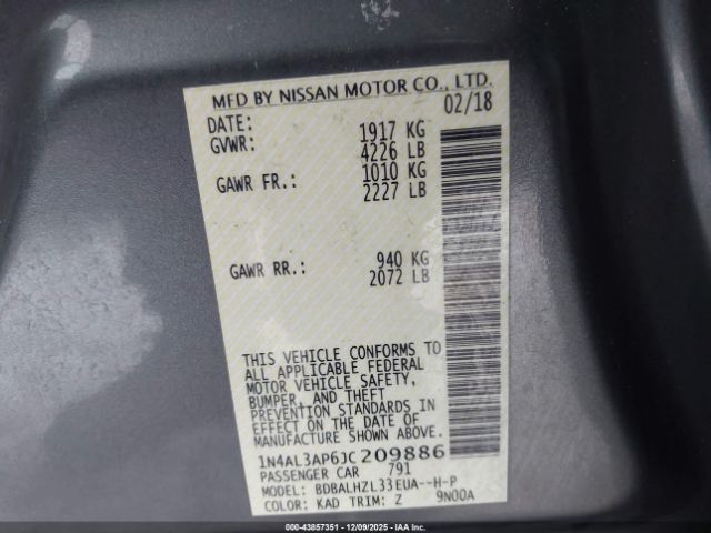 Nissan Altima 2.5 Sr Image 8