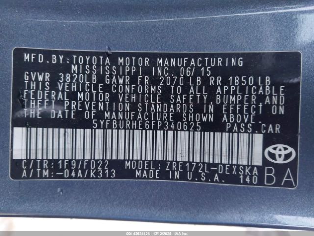 Toyota Corolla S Plus Image 11