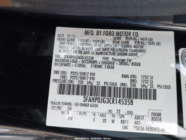 Ford Fusion Sel Image 5