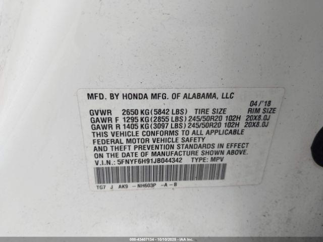 Honda Pilot Touring Image 10