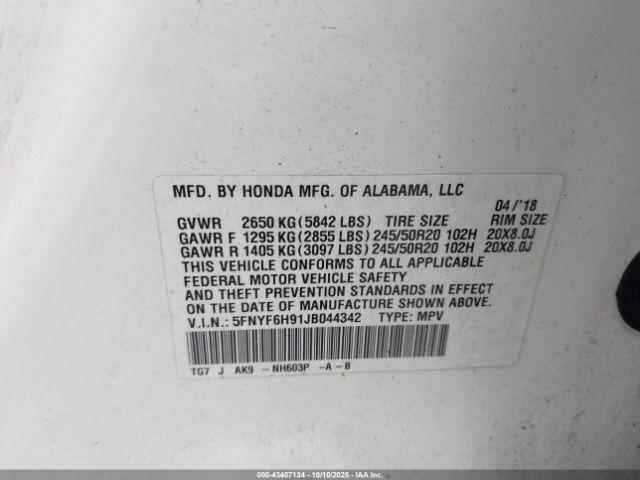 Honda Pilot Touring Image 10