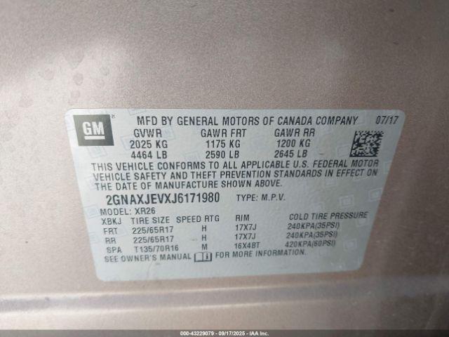 Chevrolet Equinox Lt Image 9