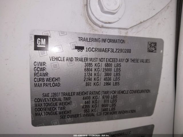 Chevrolet Silverado 1500 2wd  Standard Bed Wt Image 6