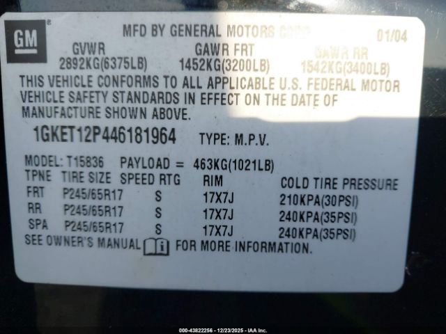 GMC Envoy XUV Slt Image 9