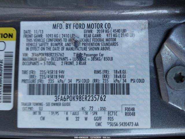 Ford Fusion Titanium Image 7