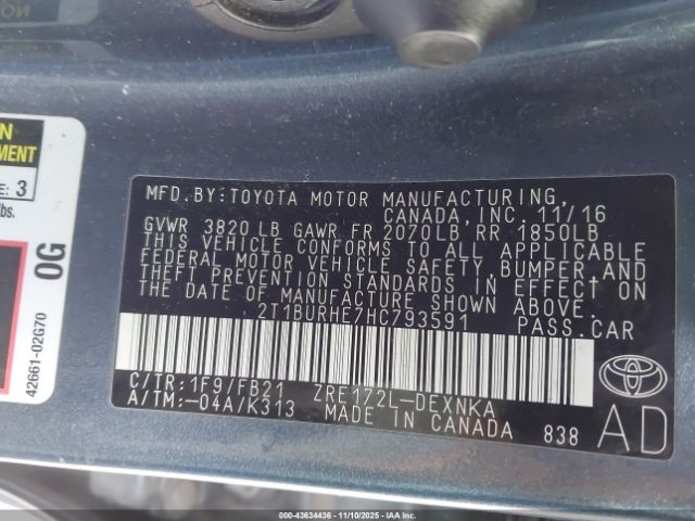 Toyota Corolla Le Image 11