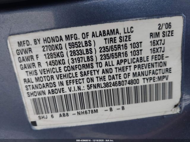 Honda Odyssey Lx Image 14